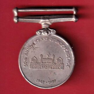 MEDAL:- 50TH ANNIVERSARY OF INDEPENDENCE 1947-1997 RARE MEDAL -  F7747