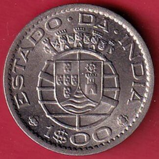 PORTUGUESE INDIA GOA 1 ESCUDO 1959 COIN:-FC5452
