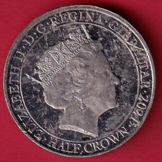 ELIZABETH II DEI-GRA REGINA. GIBRALTAR 2021 FIGHT THROUGH TO FINAL VICTORY HAIF CROWN– FC5500
