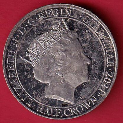 ELIZABETH II DEI-GRA REGINA. GIBRALTAR 2021 FIGHT THROUGH TO FINAL VICTORY HAIF CROWN– FC5500
