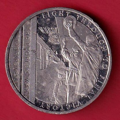 ELIZABETH II DEI-GRA REGINA. GIBRALTAR 2021 FIGHT THROUGH TO FINAL VICTORY HAIF CROWN– FC5500 - Image 2