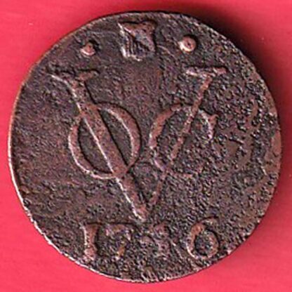 Netherlands East Indies 1746 VOC Duit Coin– FC5502 - Image 2