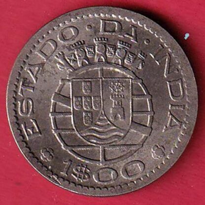 PORTUGUESE INDIA GOA 1 ESCUDO 1959 COIN-FC5516 - Image 2