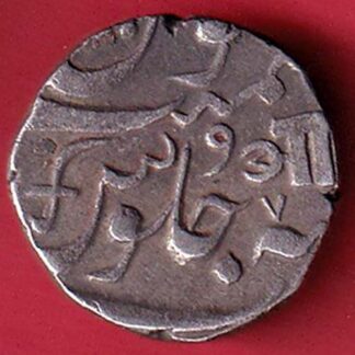 Baroda State AH 1227 /RY 7 Aanand rao Gaykwad one rupee silver coin:- FC5536