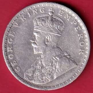 British India 1915  George v One Rupee silver coin:- FC5555