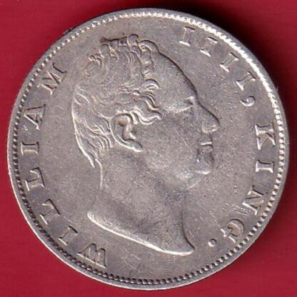 EAST INDIA 1835 “F INCUSED” WILLIAM IIII KING ONE RUPEE SILVER COIN– FC5602 - Image 2