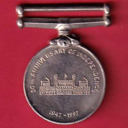 MEDAL:- 50TH ANNIVERSARY OF INDEPENDENCE 1947-1997 RARE MEDAL– FC5615 - Image 2