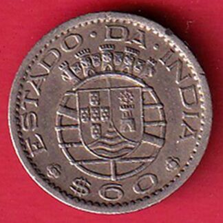 PORTUGUESE INDIA GOA 60 ESCUDO 1959 COIN-  F7869