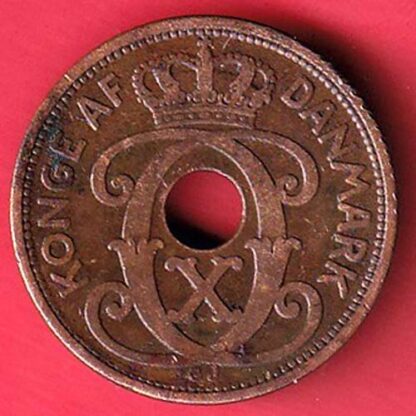 Denmark 5 Øre - Christian X  copper coin:- FC5577 - Image 2