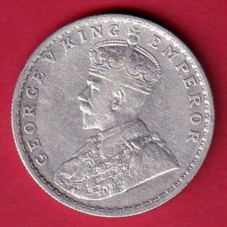 British India 1915 George v One Rupee silver coin- FC5619