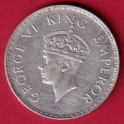BRITISH INDIA 1940 GEORGE VI BOMBAY MINT ONE RUPEE SILVER COIN-FC5620 - Image 2