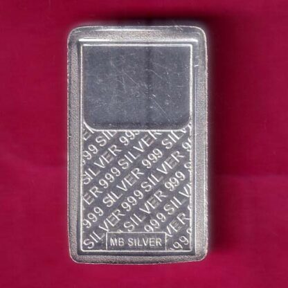 SILVER BAR : 10 GRAM FINE SILVER BAR-  F7914 - Image 2