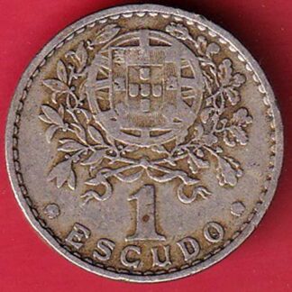 Portugal 1 Escudo 1951 coin :- FC5744
