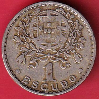 Portugal 1 Escudo 1951 coin :- FC5744