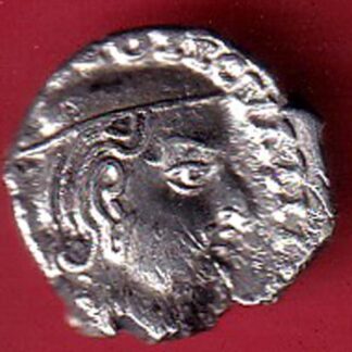 ANCIENT INDIA KSHATRAP DYNASTY KINGS PORTRAIT RARE SILVER Beautiful Coin-  FC5765