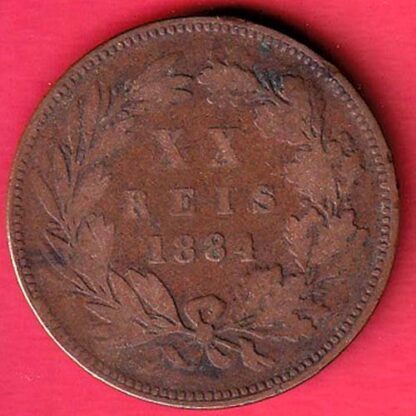 Portugal 20 Réis - Luíz I 1884 coin– FC5877 - Image 2