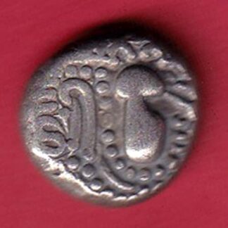 ANCIENT INDIA GADHAYA DYNASTY KING PORTRAIT COIN– F7917