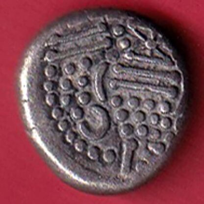ANCIENT INDIA GADHAYA DYNASTY KING PORTRAIT COIN– F7917 - Image 2