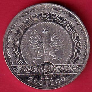 WORLD COIN LAT ZLOTEGO 100 LAT -  F7944