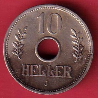 German East Africa 10 Heller - Wilhelm II 1909 – FC5636
