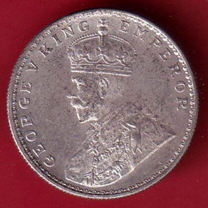 British India 1917 bombay mint George v Emperor One Rupee silver coin– FC5784