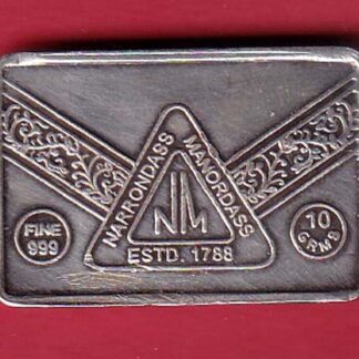 SILVER BAR Weight – 9.96 gm : NARAYANDAS MANOHARDAS 10 GRAM -FC5810