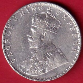 British India 1912 Bombay Mint George V king Emperor One Rupee SILVER COIN– FC5831