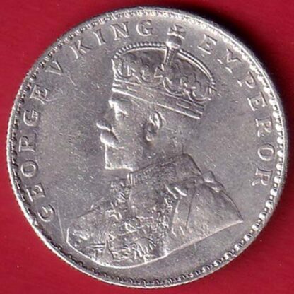 British India 1912 Bombay Mint George V king Emperor One Rupee SILVER COIN– FC5831