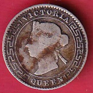 victoria queen ceylon 1892 ten cents   – FC5883