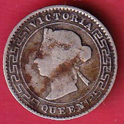 victoria queen ceylon 1892 ten cents   – FC5883