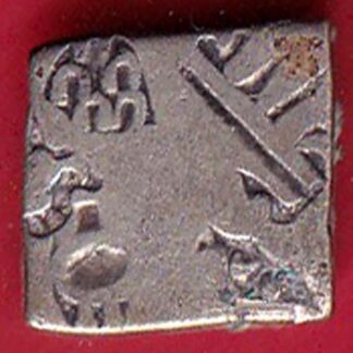 ANCIENT INDIA MAURYAN PERIOD MAGADH DYNASTY SILVER PUNCHMARK– F8141