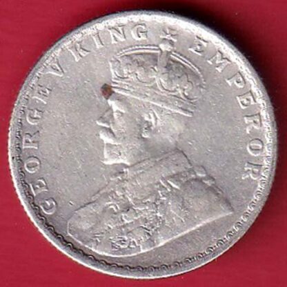 British India 1919 Bombay Mint George V King Emperor Half Rupee – F8082