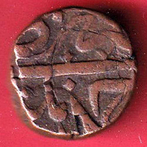 AHMEDNAGAR SULTANATE BURHAN NIZAM FALUS “Rare” copper coin – F8121 - Image 2
