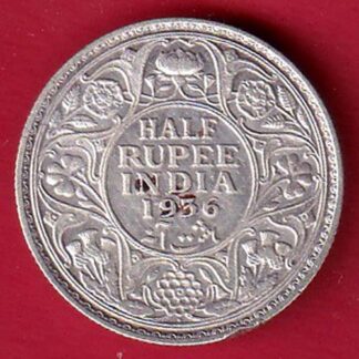 British India king geoge v 1936 HALF Rupee – F8113