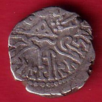 ANCIENT INDIA KSHATRAP DYNASTY KINGS PORTRAIT RARE SILVER Beautiful Coin – F7969 - Image 2