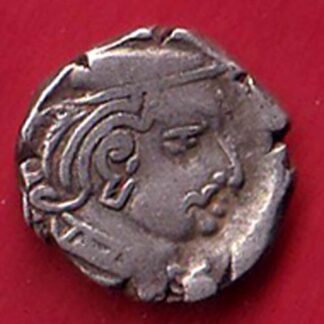 ANCIENT INDIA KSHATRAP DYNASTY KINGS PORTRAIT RARE SILVER Beautiful Coin – F7969