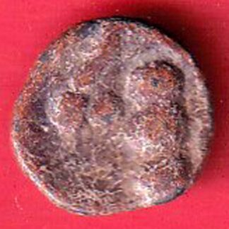 ANCIENT INDIA SATAVAHANA IKSHVAKU DYNASTY LEAD UNIT ELEPHANT STANDING COIN  – F7954