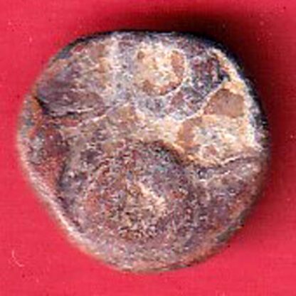 ANCIENT INDIA SATAVAHANA IKSHVAKU DYNASTY LEAD UNIT ELEPHANT STANDING COIN  – F7954 - Image 2