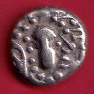 ANCIENT INDIA GADHAYA DYNASTY KING PORTRAIT COIN – F7960