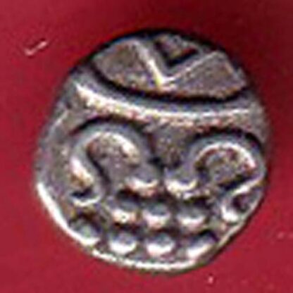 TRAVANCORE STATE RAJARAM VERMA IV SILVER CHUKRAM COIN – F8063 - Image 2