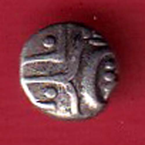 TRAVANCORE STATE RAJARAM VERMA IV SILVER CHUKRAM COIN – F7984