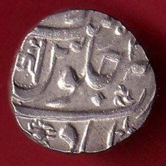 MARATHA CONF ANKUSHI MARK NAGRI DOUBLE FLAG NAGRI “GA” AHEMEDABAD MINT ONE RUPEE SILVER COIN – FC5943