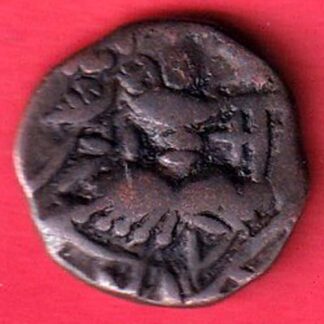 lohar of kashmir dida rani copper one drachma beautiful coin - FC6052