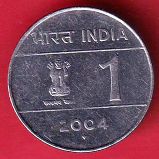 "UNC" republic India Bombay mint 2004 one rupee coin   –Fc6099