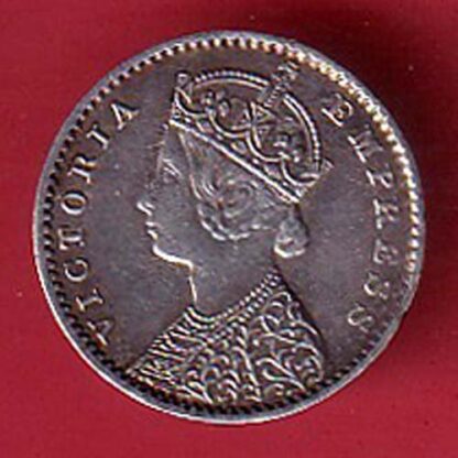 British India 1901 Victoria Empress two annas Silver Coin –Fc6100 - Image 2