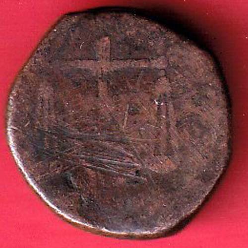 Bombay Presidency Weight – 10.24 gm “EVIC” ONE PICE COPPER COIN – FC6102 - Image 2