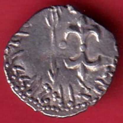 ANCIENT INDIA NAHAPAN DYNESTY KINGS PORTRAIT SILVER COIN – FC6183 - Image 2