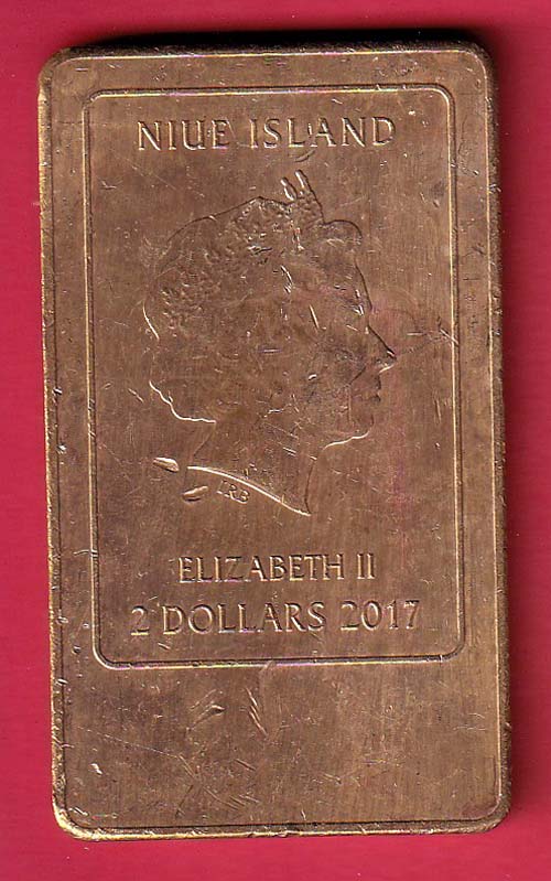 PEDER BALKE 1804-1887 STETIND TAKE 1864 NIEU ISLAND ELIZABETH II 2 DOLLARS 2017– FC6215 - Image 2