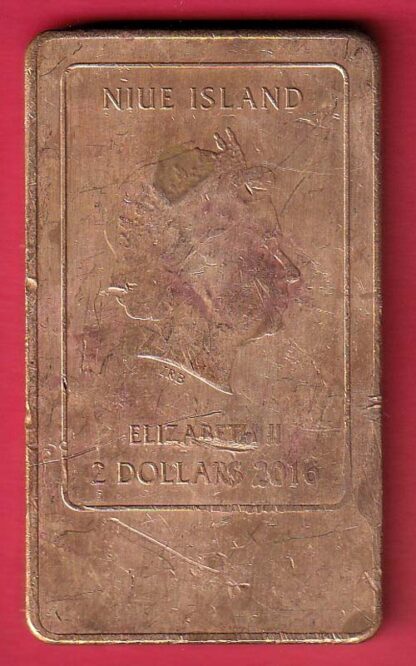 NIEU ISLAND ELIZABETH II  2 DOLLARS 2016 HARRIET BACKER 1945-1932 BLATT INTERIOR 1883  – FC6216 - Image 2