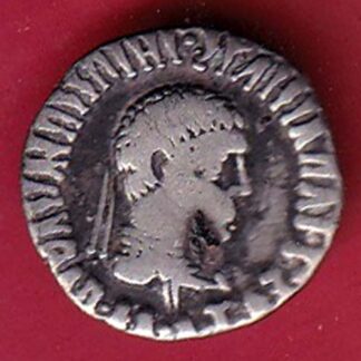 Indo-Greek Kingdom Apollodotus II 1 Drachma silver coin :- F8228